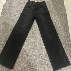 Buckle Black Flare Women's Jeans